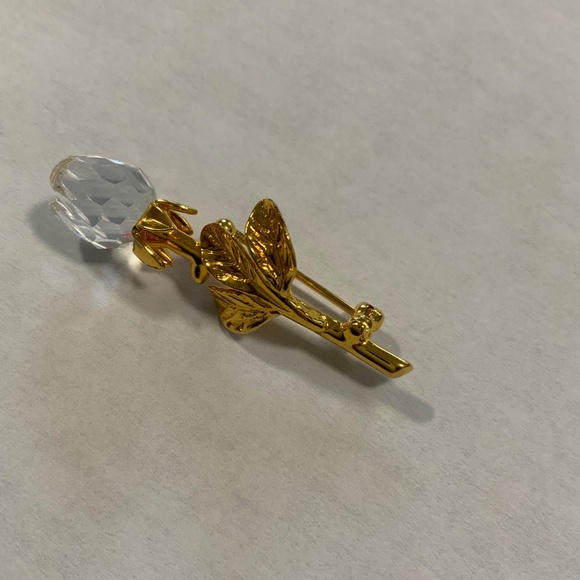 Sparkling Swarovski Faceted Crystal Tulip Pin/Brooch - Picture 3 of 7